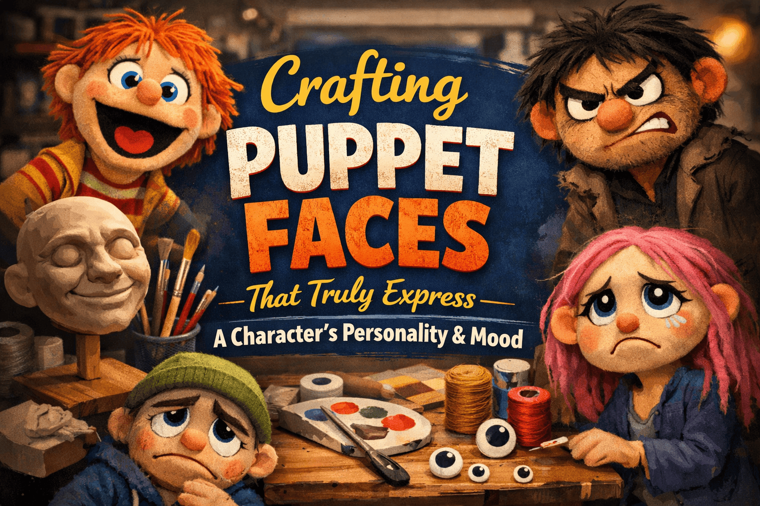 Crafting Puppet faces That Truly Express A Character's Personality & Mood